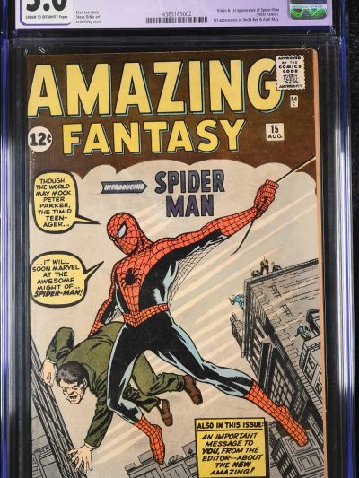Amazing Fantasy #15 CGC 5.0 Restored (1962) 1st Appearance Spider-Man Marvel
