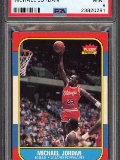 1986 Fleer #57 Michael Jordan ROOKIE PSA 9