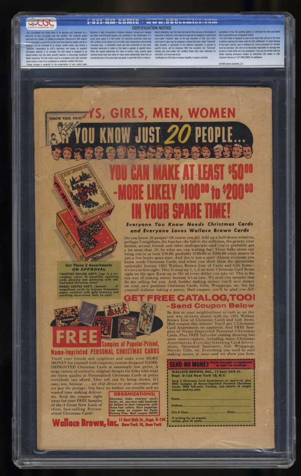 Amazing Fantasy #15 CGC FA/GD 1.5 1st Appearance Spider-Man - Image 2