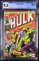 Incredible Hulk #181 CGC 9.2 Off White 1st Full Appearance of Wolverine 1974