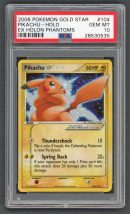 Pokemon Cards - PSA 10 Pikachu 104/110 - Gold Star Ex Holon Phantoms - GEM MT